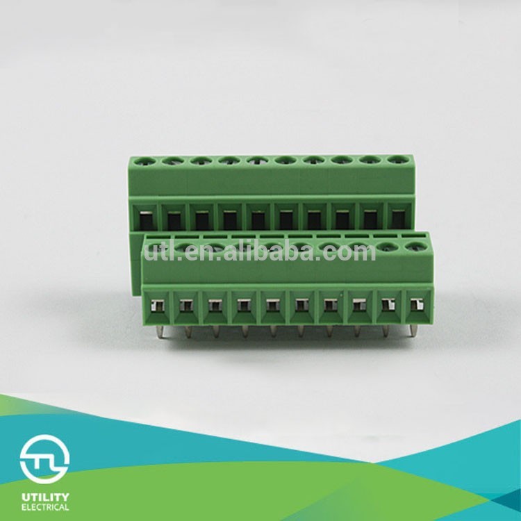 温州楽清pcbメーカーポータブルdatdpcbマウントネジ端子台mu1.0h2l3.5vde承認ul-ターミナルブロック問屋・仕入れ・卸・卸売り
