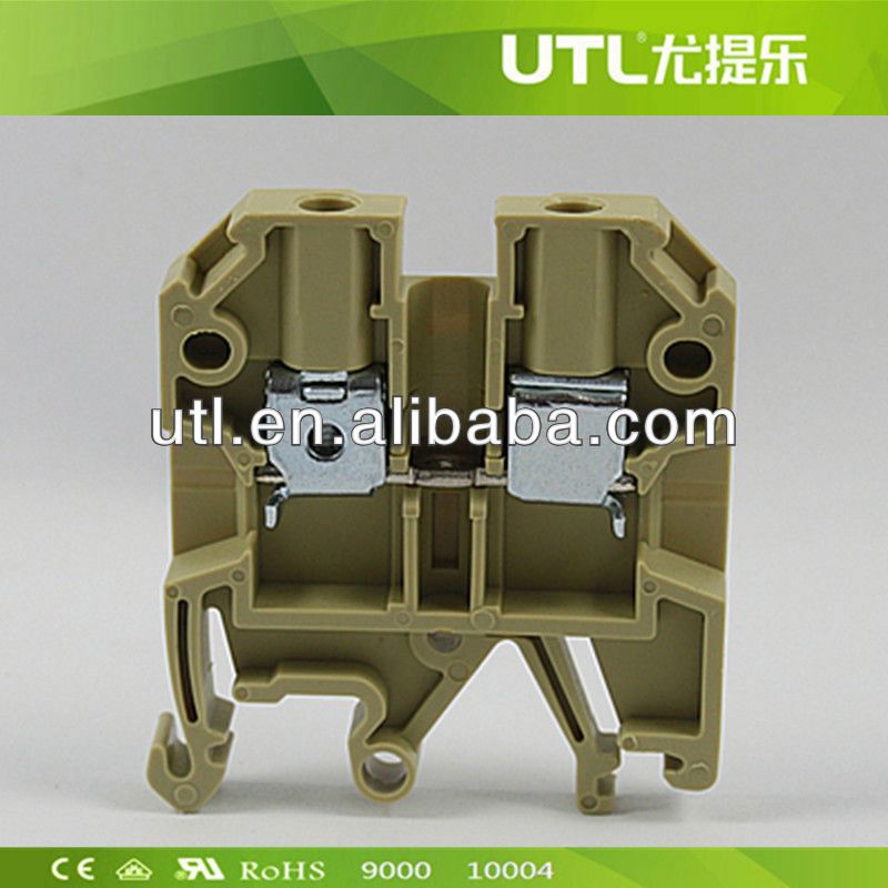 新しい中国utl JUT2-4英国pa66トランス端子コネクタ関連部品SAK4EN dinrail端子ブロックネジタイプ-ターミナルブロック問屋・仕入れ・卸・卸売り