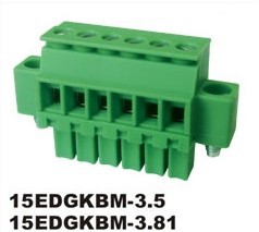 15edgkbm3.81ミリメートルプラグ- 端子台に-ターミナルブロック問屋・仕入れ・卸・卸売り