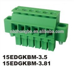ワイヤコネクタ電気端子台15edgkbm_3.5mm/3.81ミリメートル-ターミナルブロック問屋・仕入れ・卸・卸売り