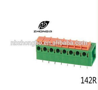 クローネタイプpcbバネ端子台( zb142v- 7.62mm)-ターミナルブロック問屋・仕入れ・卸・卸売り