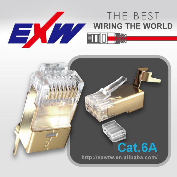 高品質cat6a stp コネクタ rj45 モジュラープラグ工場-コネクタ問屋・仕入れ・卸・卸売り