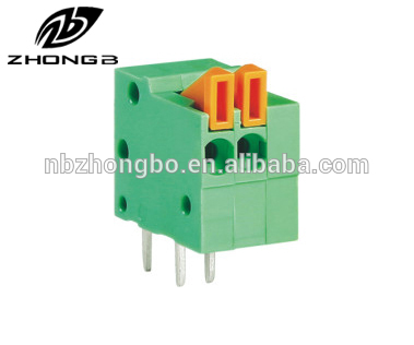 中国pcbバネ端子台( zb141r- 2.54mm)-ターミナルブロック問屋・仕入れ・卸・卸売り