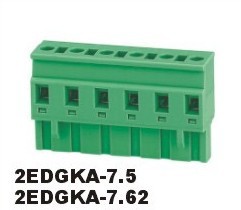 製造2edgka7.62mm7.5ミリメートルプラグイン可能なターミナルブロック-ターミナルブロック問屋・仕入れ・卸・卸売り