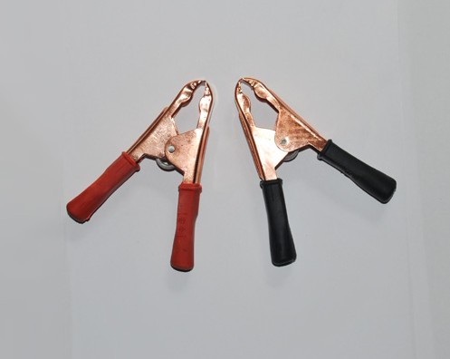 供給工場供給伸縮格納式バッジホルダー付きワニ口クリップ-ダブルクリップ問屋・仕入れ・卸・卸売り