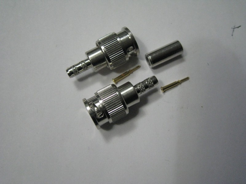 ミニbnc同軸/rg174用同軸圧着オスプラグコネクタ、 rg174ケーブル用bncコネクタ-コネクタ問屋・仕入れ・卸・卸売り