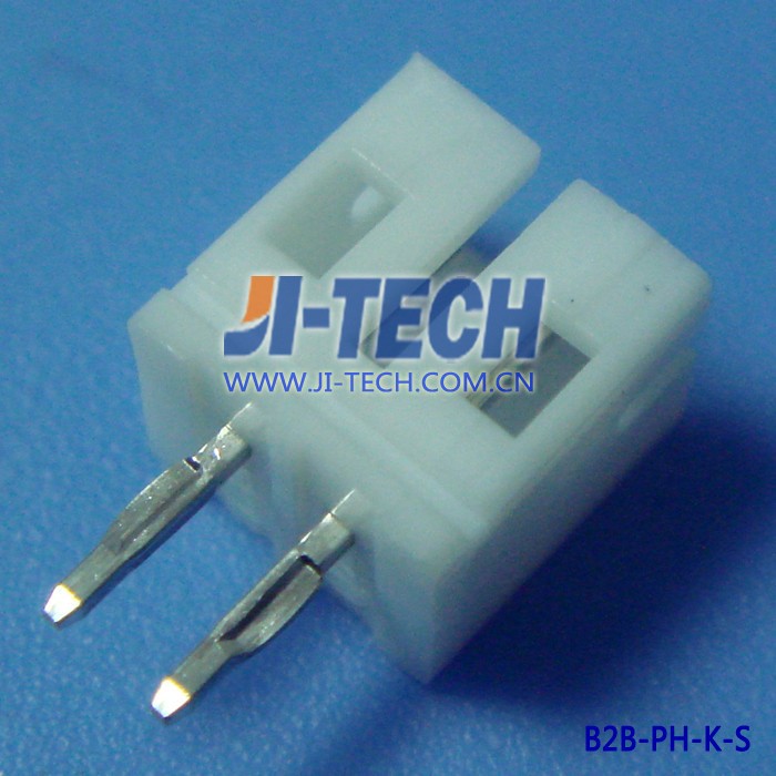 電気2.0ミリメートルピッチ電線対基板コネクタjstphシリーズ2ピンb2b-ph-k-sを通して- 穴保護ヘッダートップエントリータイプ-コネクタ問屋・仕入れ・卸・卸売り