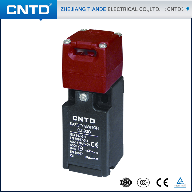 中国卸売cntd EN60947標準ip65定格24ボルトデュアル接触安全インターロックスイッチでオプションキー( CZ-93B)-リミットスイッチ問屋・仕入れ・卸・卸売り