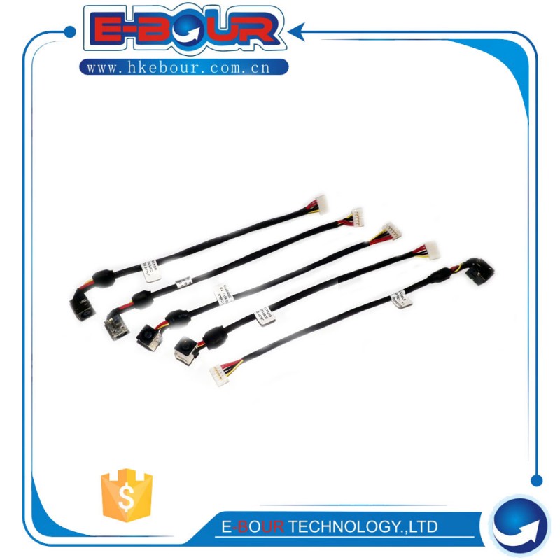Eb316ノートブックパワーソケットコネクタピン7.4*5.0mm1710m1010デルのラップトップdcジャックケーブル付き-コネクタ問屋・仕入れ・卸・卸売り