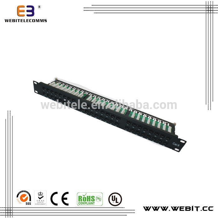 Cat5e/cat624ポートパッチパネルutpパッチパネル48ポート-その他配線器具問屋・仕入れ・卸・卸売り