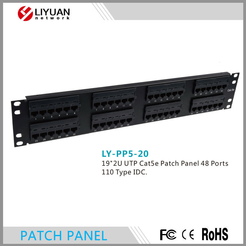 Ly-pp5-205" 1uutpcat5e/cat6パッチパネル12/24/48ポート-その他配線器具問屋・仕入れ・卸・卸売り