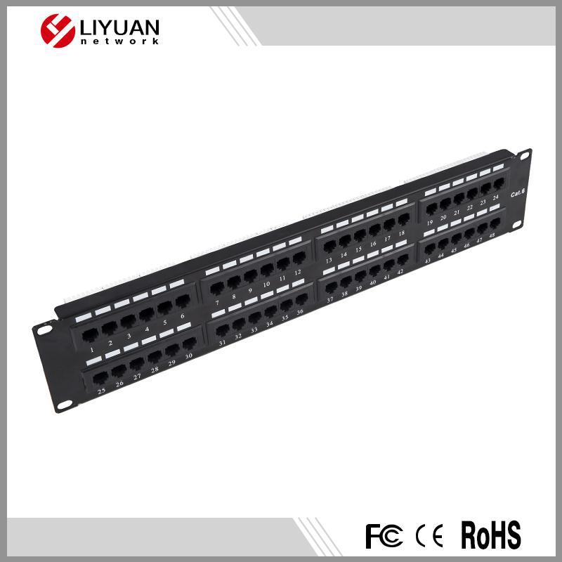 LY-PP6-05 utp cat.6 48ポートクローネ& 110デュアルidc 19 "パッチパネル-その他配線器具問屋・仕入れ・卸・卸売り