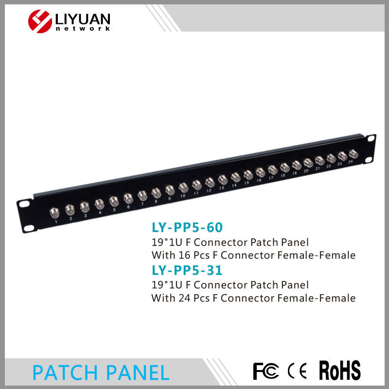 Ly-pp5-60/ly-pp5-311ufコネクタ付きパッチパネル16pcsfコネクタメス- メス-その他配線器具問屋・仕入れ・卸・卸売り