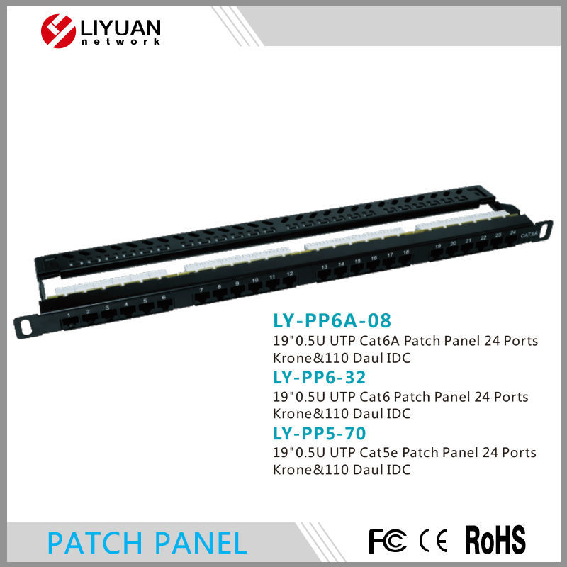 Ly-pp6a-0819" 0.5ucat6autpパッチパネル24ポートクローネ・110daulidc-その他配線器具問屋・仕入れ・卸・卸売り