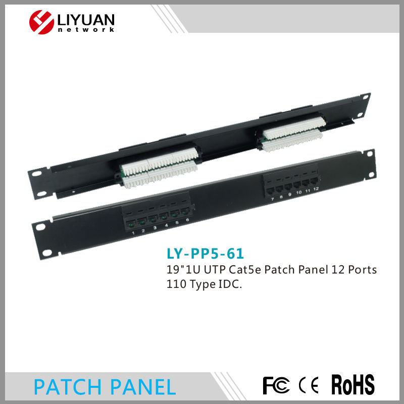 LY-PP5-61ネットワーク真新しい5 "1u utp cat5eパッチパネル-その他配線器具問屋・仕入れ・卸・卸売り