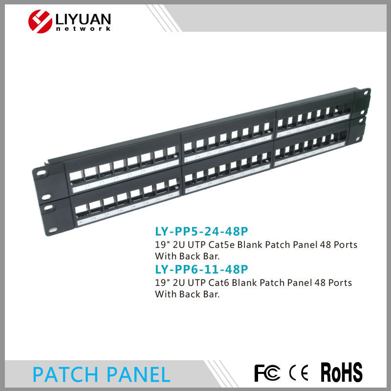 Ly-pp5-24-48p/ly-pp6-11-48pcat6utp24ポートパッチパネル、 19'' 1uネットワークパッチパネル-その他配線器具問屋・仕入れ・卸・卸売り