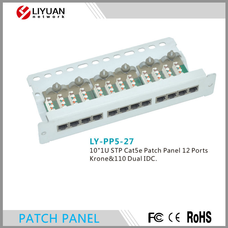 Ly-pp5-2710" 1ucat5estpパッチパネル12ポートクローネ・110デュアルidc-その他配線器具問屋・仕入れ・卸・卸売り
