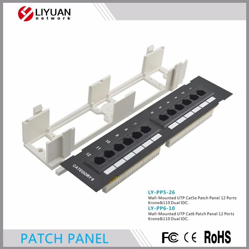 LY-PP6-10 12ポートパッチパネル、rj45高さ1uパッチパネルcat6ラック-その他配線器具問屋・仕入れ・卸・卸売り