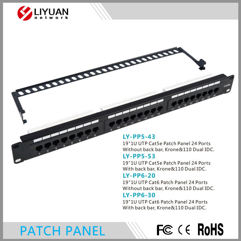 Utp猫ly-pp6-30。 6a/cat。 6/cat。 5eパッチパネル、 11024ポートまたは兼用idc、 バック付きバー( 3窓)-その他配線器具問屋・仕入れ・卸・卸売り