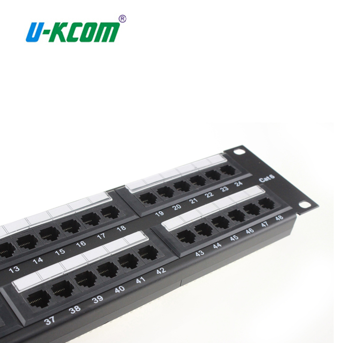 Cat6 rj45ネットワーク2u 19インチ48ポートパッチパネルでバー-その他配線器具問屋・仕入れ・卸・卸売り