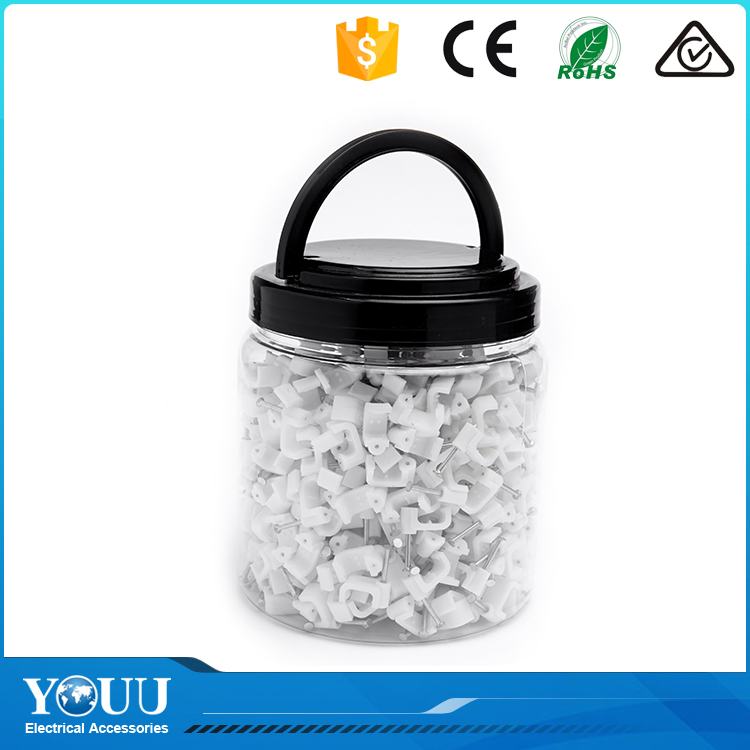 Youuトップ販売製品2016高品質ネイルサークルプラスチックケーブルクリップ10ミリメートル/12ミリメートル/14ミリメートル-ケーブルクリップ問屋・仕入れ・卸・卸売り