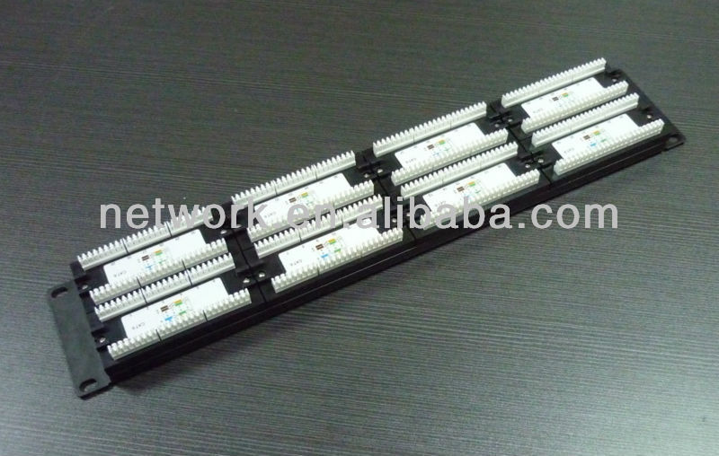 ヨーロッパ市場2u48ポートデュアルidccat6rj45utpパッチパネル-その他配線器具問屋・仕入れ・卸・卸売り