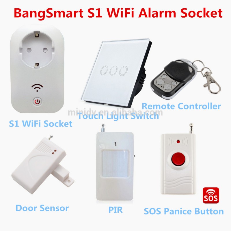 2200ワット10a wifiスマート電源ソケットと互換性433 mhzワイヤレス検出器ホーム警報システム& rfリモートコントローラ-プラグ、ソケット問屋・仕入れ・卸・卸売り