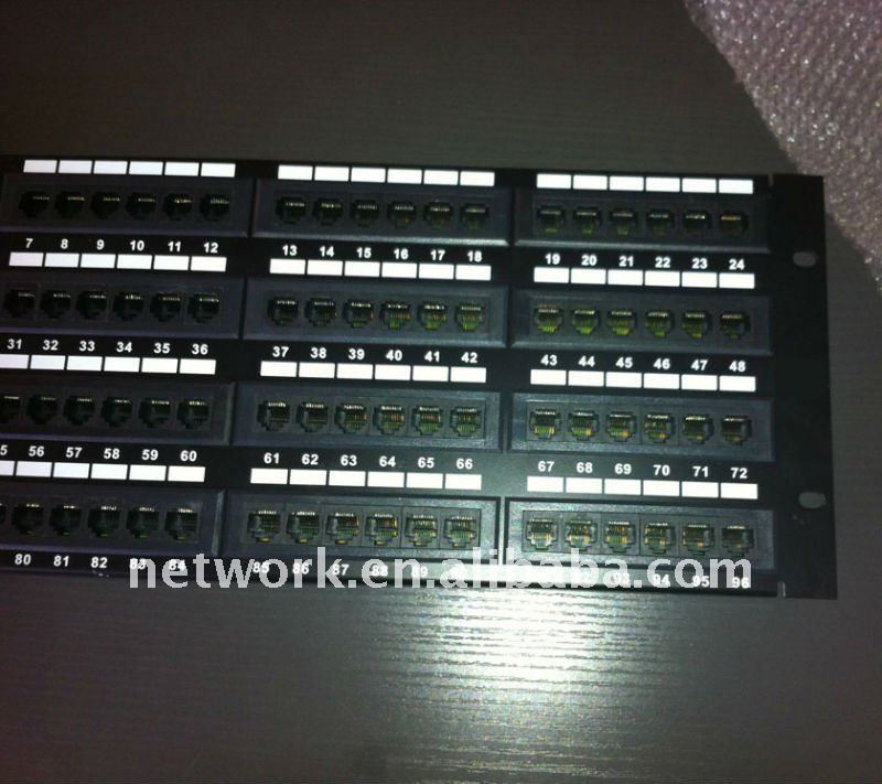 19インチ4U 96はcat5e rj45のパッチ盤110のクローネ二重IDCを左舷に取る-その他配線器具問屋・仕入れ・卸・卸売り