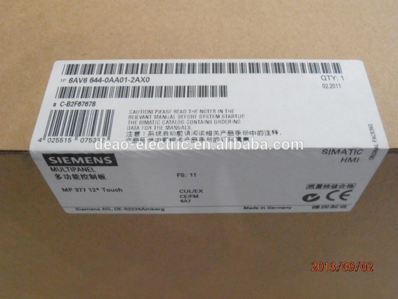 シーメンス simatic hmi MP377 15 "タッチ パネル 6AV6644-0CB01-2AX0-問屋・仕入れ・卸・卸売り