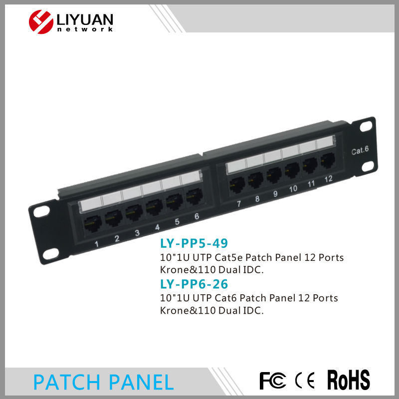Ly-pp5-49/ly-pp6-26cat5eネットワーク121uutpポートパッチパネル-その他配線器具問屋・仕入れ・卸・卸売り