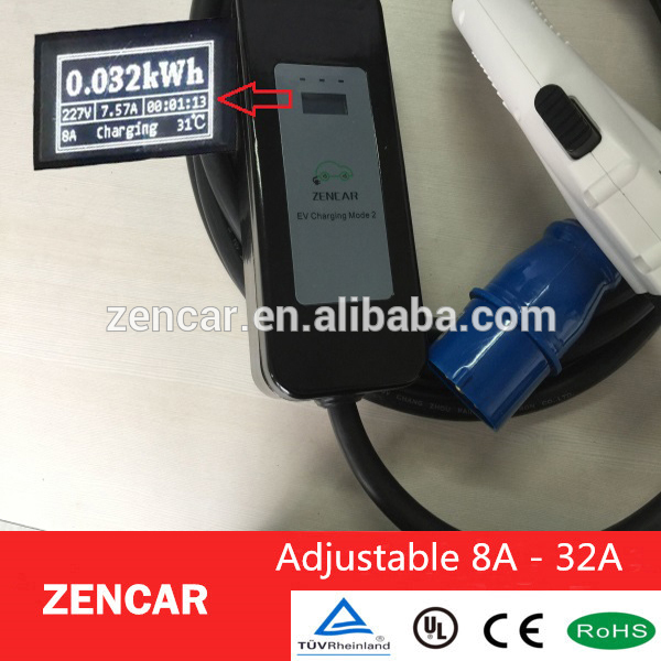 良い品質ポータブルモード2 sae j1772 evseでmennekesタイプ2プラグ32a-プラグ、ソケット問屋・仕入れ・卸・卸売り