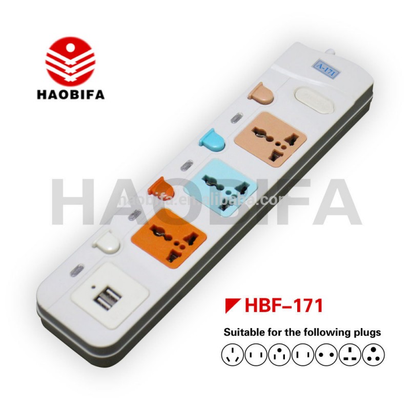 Hbf-171181191haobifa拡張電源ソケットusbポートで・マルチスイッチ-プラグ、ソケット問屋・仕入れ・卸・卸売り