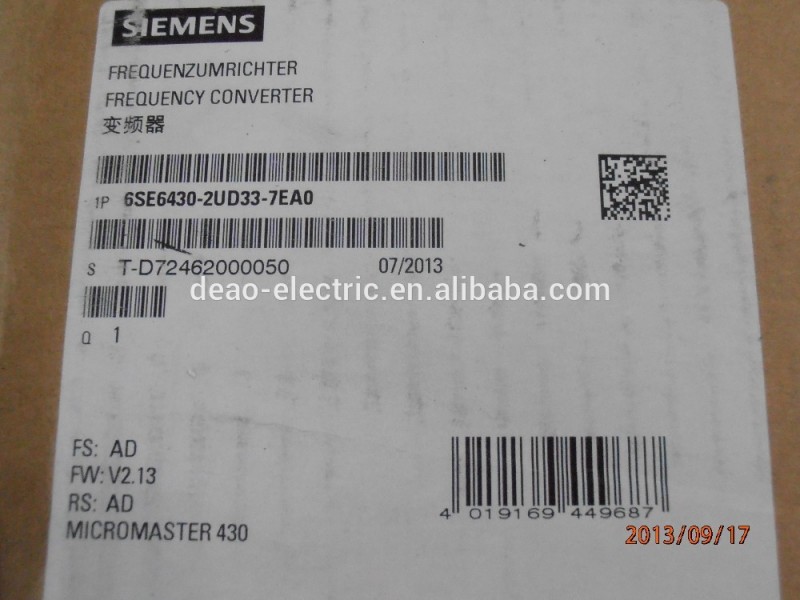 ジーメンスインバータジーメンスパワーインバーター6se6430- 2ud33- 7ea0-その他電装品問屋・仕入れ・卸・卸売り