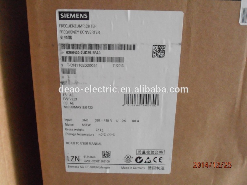 インバータジーメンスmicromasterm4306se6430- 2ud35- 5fa055キロワット-その他電装品問屋・仕入れ・卸・卸売り