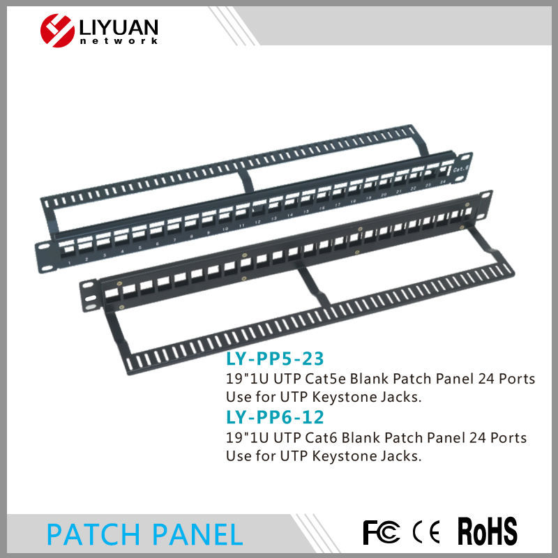 LY-PP5-23/LY-PP6-12 24ポートcat5 cat6シールドなしパッチパネル-その他配線器具問屋・仕入れ・卸・卸売り