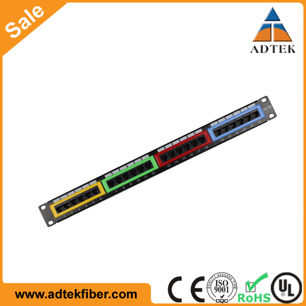 Ul認定された良好な性能rj45ケーブル配線cat5e24/48ポートutpパッチパネル工場-その他配線器具問屋・仕入れ・卸・卸売り