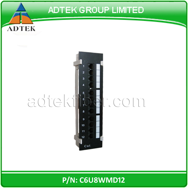rohsulは承認したrj45utp、 stp、 ftp、 cat5ecat6cat6aパッチパネル12ポート最高の価格-その他配線器具問屋・仕入れ・卸・卸売り