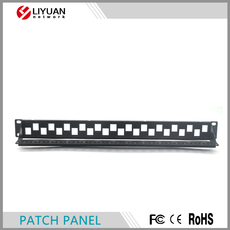 Utpの空白24ポート付きパッチパネルバックバー1u19''、 のために利用できるcat5eまたはcat6キーストンジャック-その他配線器具問屋・仕入れ・卸・卸売り