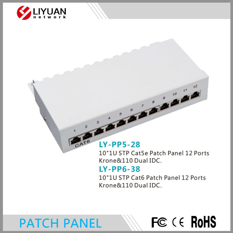 Ly-pp5-28/ly-pp6-3812組110/クローネ・二重cat5ecat6パッチパネル-その他配線器具問屋・仕入れ・卸・卸売り