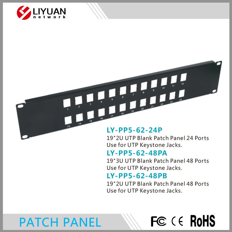 Ly-pp5-62-24p/ly-pp5-62-48pb熱い販売のcat624ポート2u19" パッチパネル-その他配線器具問屋・仕入れ・卸・卸売り