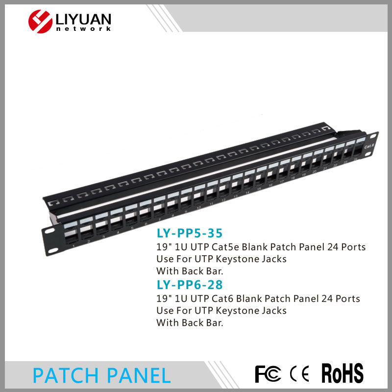 Ly-pp5-35/ly-pp6-28最高品質と最高の価格19" cat6utp24ポートパッチパネル-その他配線器具問屋・仕入れ・卸・卸売り