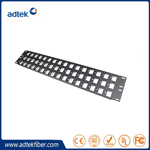 ホット販売19 "ネットワークソリューション48ポート千鳥utpブランクパッチパネル用rj45 cat6aキーストーンジャック-その他配線器具問屋・仕入れ・卸・卸売り