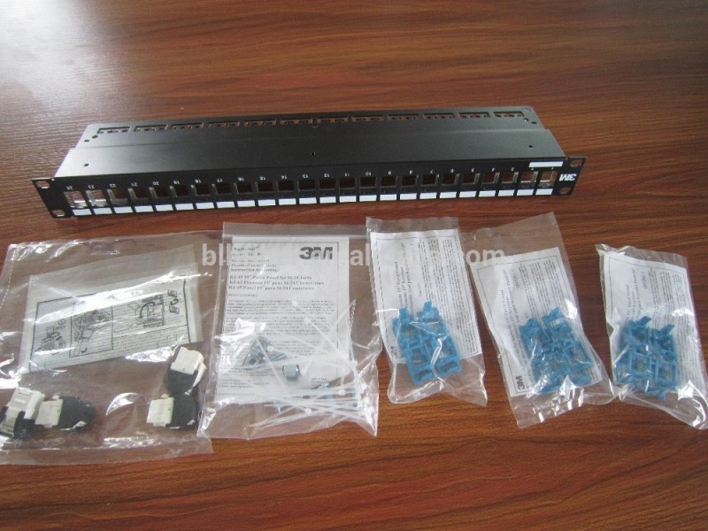 ネットワークcat6 utp VOL-PPCB-F48K 3メートル48ポートrj-45パッチパネルクラシック黒alu用48 k6/K5eジャック-その他配線器具問屋・仕入れ・卸・卸売り
