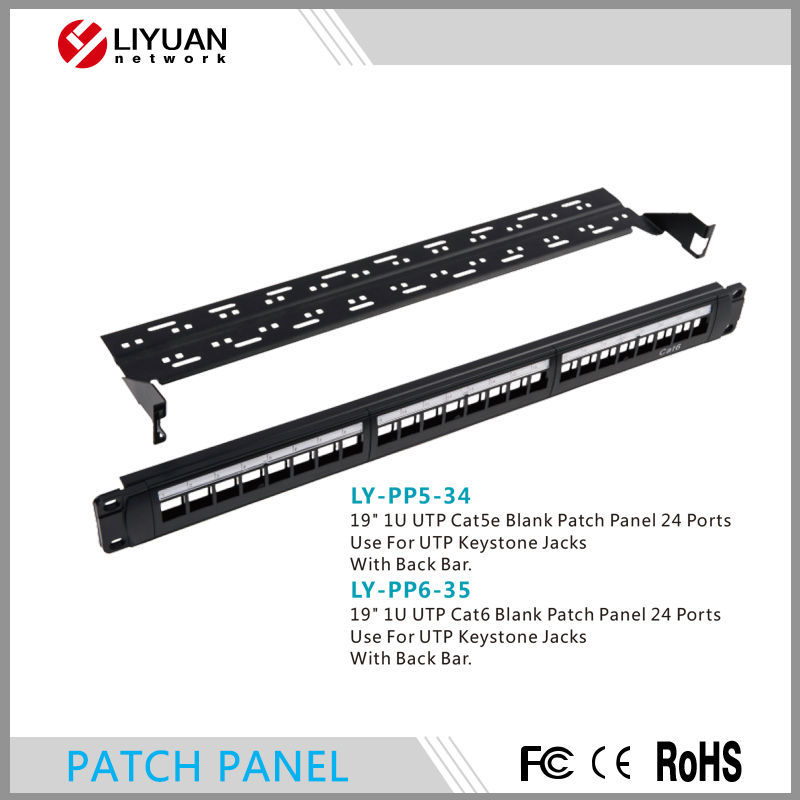 Utpcat6ly-pp5-34ブランクパッチパネル用の24ポートutpキーストンジャック-その他配線器具問屋・仕入れ・卸・卸売り