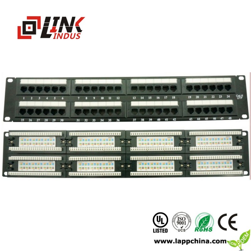 24/48ポートutp cat5eパッチパンネル用ネットワークケーブルシステム-その他配線器具問屋・仕入れ・卸・卸売り