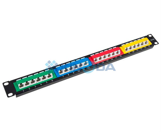 Utp cat5e/cat6/cat6カラフルなパッチパネル、24角度付きポート-その他配線器具問屋・仕入れ・卸・卸売り