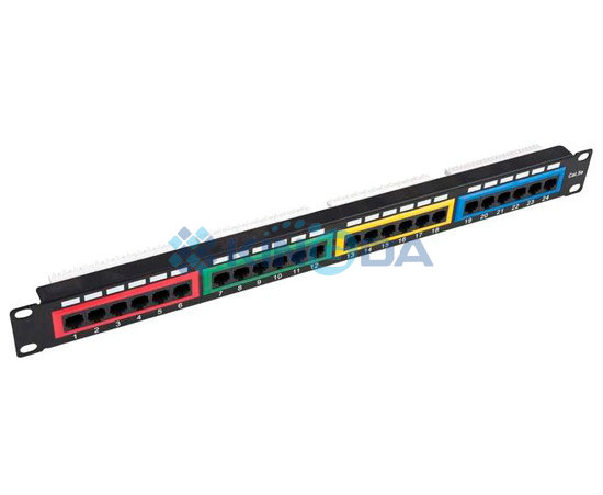 Utp cat5e/cat6/cat6aカラフルなパッチパネル、24ポート-その他配線器具問屋・仕入れ・卸・卸売り
