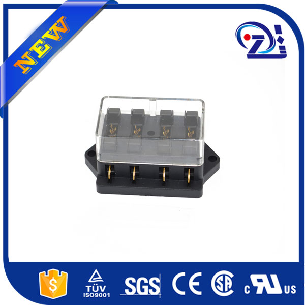 新しい普遍的な標準12v4ウェイブレードヒューズボックス12ボルトatc/カバーのバイク-ヒューズの部品問屋・仕入れ・卸・卸売り