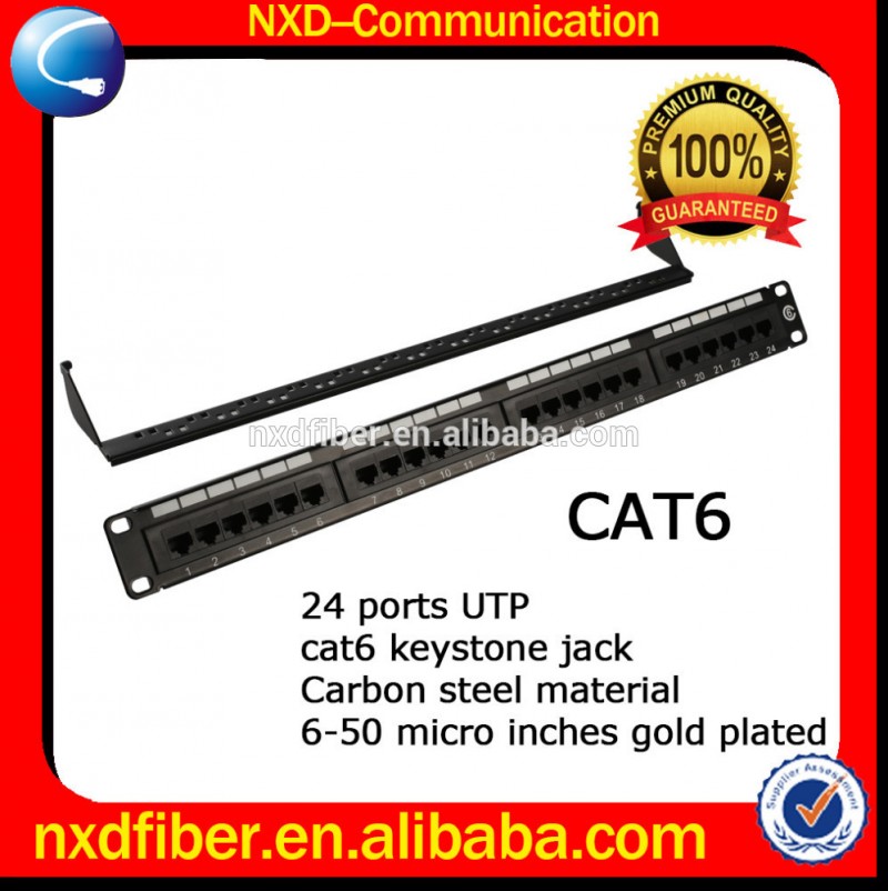 工場出荷時のオファー高品質unshieldutpcat619インチ1u24ポートカテゴリ6モジュラーrj45ネットワークパッチパネル-その他配線器具問屋・仕入れ・卸・卸売り