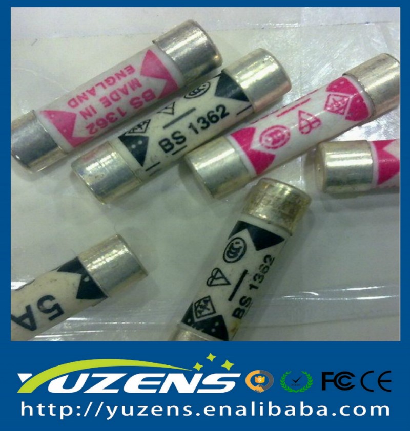 Bs1362安全基準ヒューズで電気6*25ミリメートルf3a 5a 10a 13aセラミック管ヒューズ-ヒューズ問屋・仕入れ・卸・卸売り
